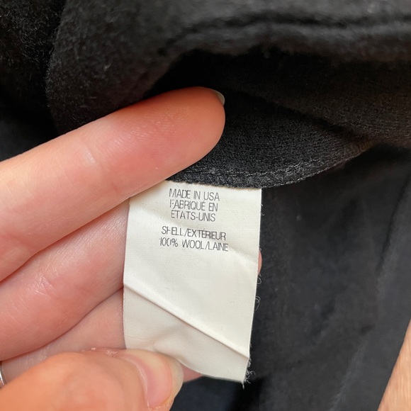 Helmut Lang womens wool sweater jacket cowl neck size petite zip up moto‎ - Picture 8 of 9